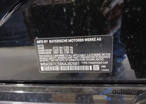 2019 BMW 330I xDrive z USA, uszkodzony, nr VIN WBA5R7C56KAJ82681